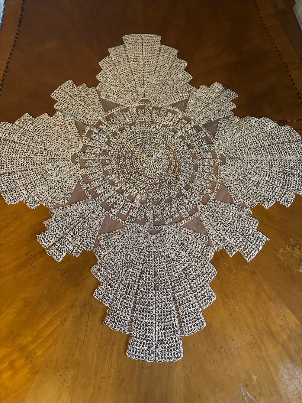 NEW BEIGE Table Centerpiece - Elegant Home Dining Accent